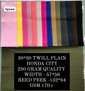 30s Twill Shirting Fabric