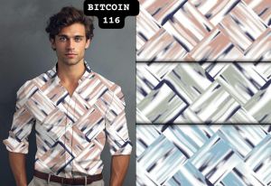 Printed Both Side Laffer Print Shirting Fabric