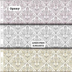 40s Premium Linen Print Shirting Fabric