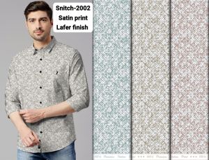 Printed Satin Shirting Fabric