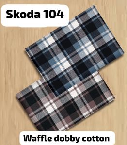 Waffle Dobby Cotton Shirting Fabric