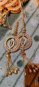 Premium Handcrafted Golden Crystal Latkan