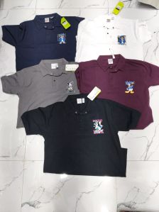 Mens Digital Print Polo T Shirt