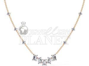 14K Gold Lab Made Diamond Necklace