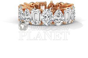 14K Gold Emerald Cut Diamond Ring