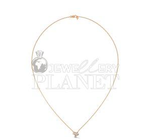14K Gold Multi Cut Diamond Cluster Pendant