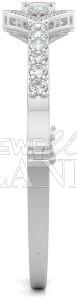 10K White Gold Trinity Diamond Bracelet