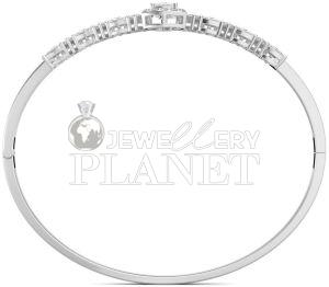 10k Gold Triad Sparkle Diamond Bangle Bracelet