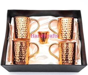 Copper and Stainless Steel Mugs