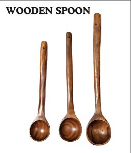 Polished Wooden Cutlery Set