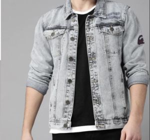 Mens Grey Denim Jacket