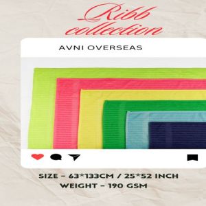 Ribb Collection Lightweight Multi-Color Bath Towels