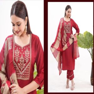 Ladies Roman Silk Suit Set