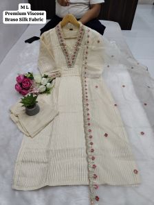 Premium Viscose Brasso Silk Suit