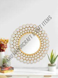 Wooden Pearl Mirror Frame