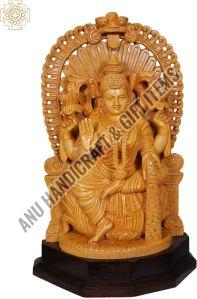 Wooden Carved Hindu Gods Statue