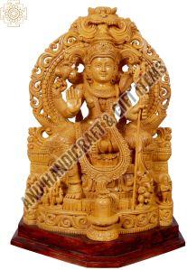 Wooden Carved Hindu Gods Statue