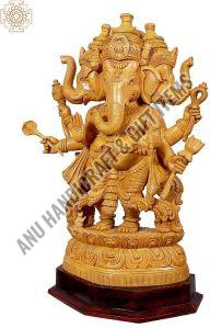 Wooden Carved Hindu Gods Statue