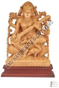 Wooden Carved Hindu Gods Statue