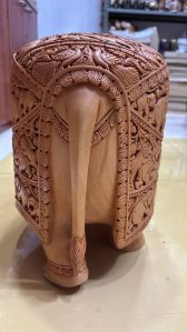 Wooden Maa Elephant Statue