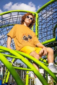 Cotton Flaming Dumbbell Power Graphic Mens Printed T-Shirt