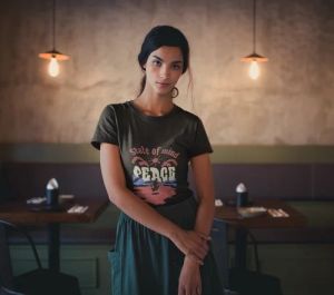 State OF Mind Peace Round Neck T Shirt