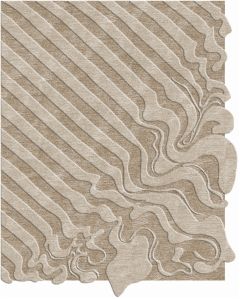 Brown Hand Tufted Woolen Rug