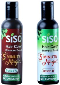 Siso 5 Minute Magic Permanent Hair Color Shampoo