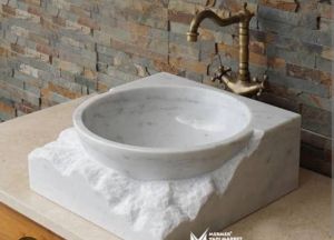 24x24x12 Inch Sandstone Wash Basin