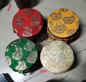 Traditional Embroidery Matki Shape Bangle Box