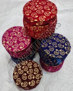 Traditional Embroidery Matki Shape Bangle Box