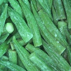 A Grade Green Frozen Cut Okra