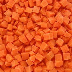 A Grade Orange Frozen Carrot Dice