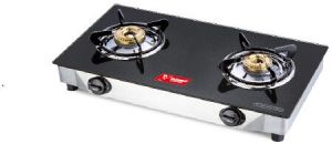 2 Burner Yashika SS Glass Cook Top Gas Stove