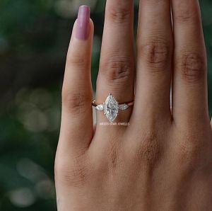 Cluster Moissanite Rings