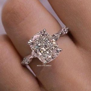 Cushion Lab Grown Diamond Ring