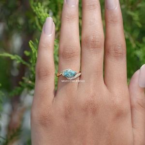Marquise Cut Moissanite Ring