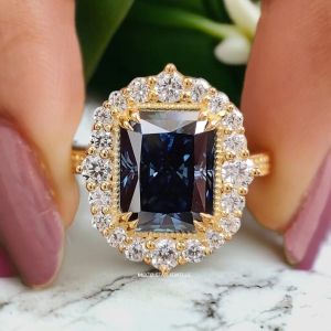 Radiant Cut Moissanite Ring