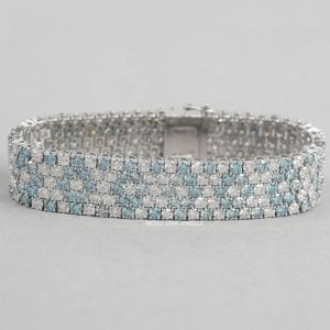 round cut diamond bracelet
