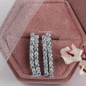 Round Cut Lab Grown Diamond Earrings