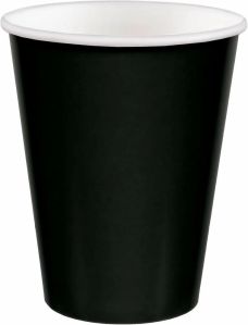 6oz Black Single Wall Paper Cups