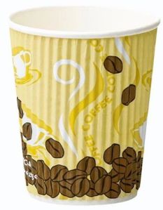 5oz Custom Printed Ripple Paper Cup for Hot Drink