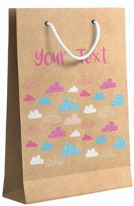 Brown Prined Paper Bag