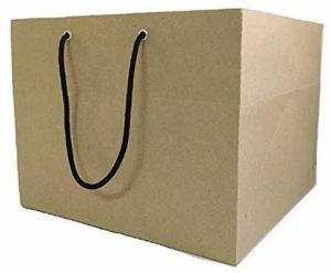 Brown High Quality Paper Courier Bag