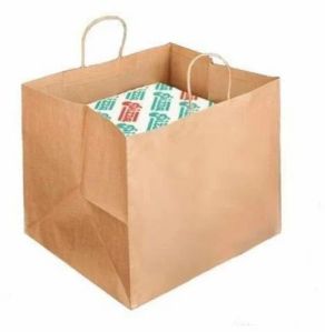 Brown Shopping Paper Bag With Twisted Paper Handle