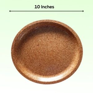 10 Inch Wheat Bran Round Plate