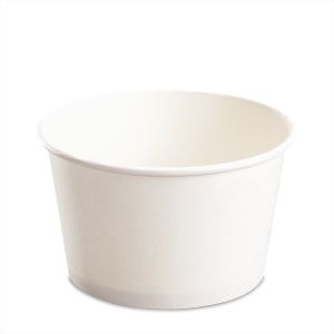 White Paper Round Disposable Bowl