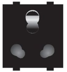 SU-67 Premium Black Series 6&16A Multi Socket with Shutter