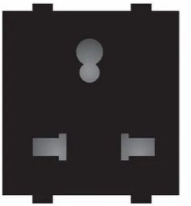 SU-68 Premium Black Series 25A Multi Socket with Shutter