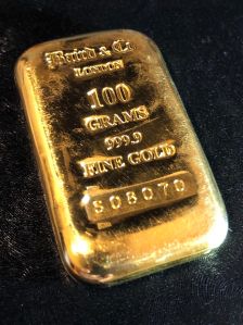 100gm 999.9% Fine Gold Bar
